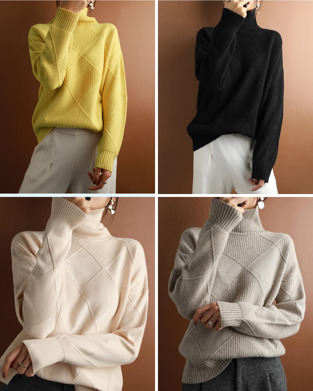 KASCHMIR - Cozy sweater with turtleneck