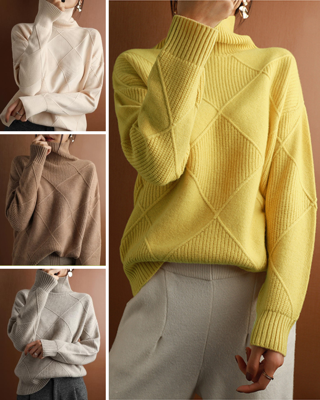 KASCHMIR - Cozy sweater with turtleneck