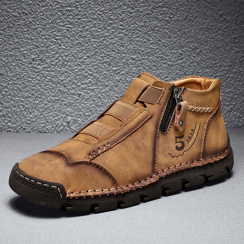 ReliefFoot™ Men's Vintage Casual Soft And Breathable Cowhide Leather Boots