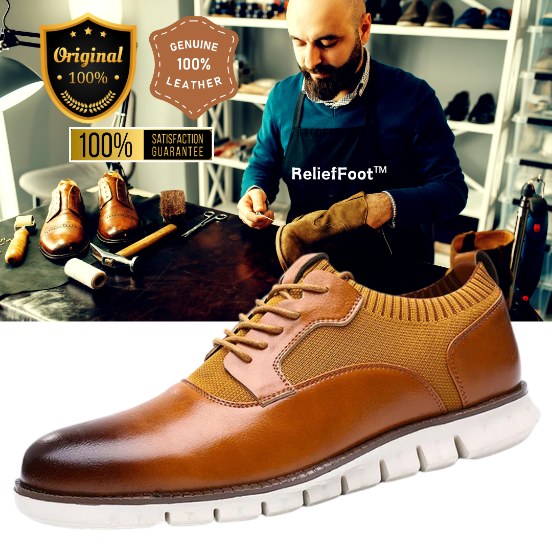 Behavory™⏰Promotion - 70% OFF🔥 Men's Loafers Genuine Leather Shoes Casual Oxford Lace Up Dress Shoes