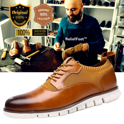 Behavory™⏰Promotion - 70% OFF🔥 Men's Loafers Genuine Leather Shoes Casual Oxford Lace Up Dress Shoes