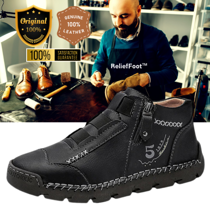 ReliefFoot™ Men's Vintage Casual Soft And Breathable Cowhide Leather Boots