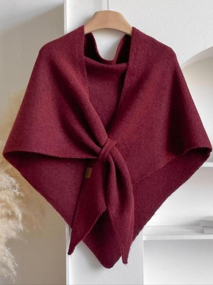 🔥🧥🎁Last Day 🔥Women's Solid Color Shawl for All Seasons