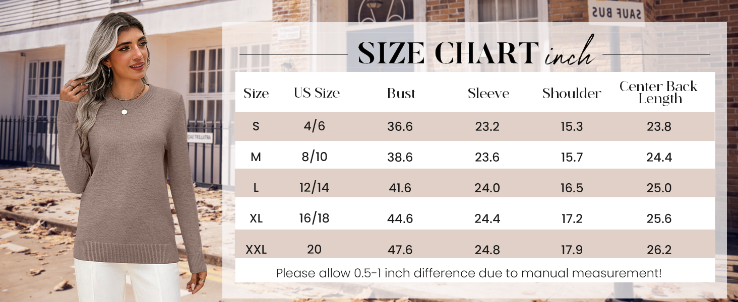 Women&amp;amp;#39;s Soft Knit Sweater Fall Dressy Casual Pullover Tops