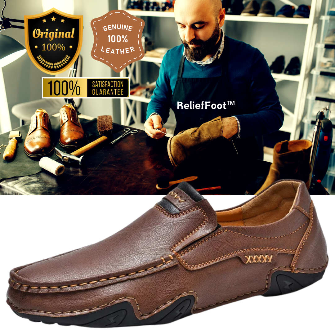 Behavory®⏰Promotion - 70% OFF🔥 Handcrafted Ortho Slip-On Leather Loaf