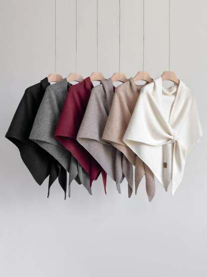 🔥🧥🎁Last Day 🔥Women's Solid Color Shawl for All Seasons