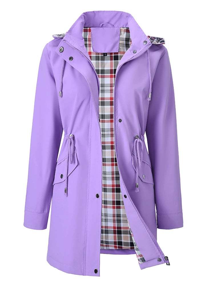 🍂Fall Sale 49%💗🧥Ultimate Checkered Waterproof Jacket for Women🍃