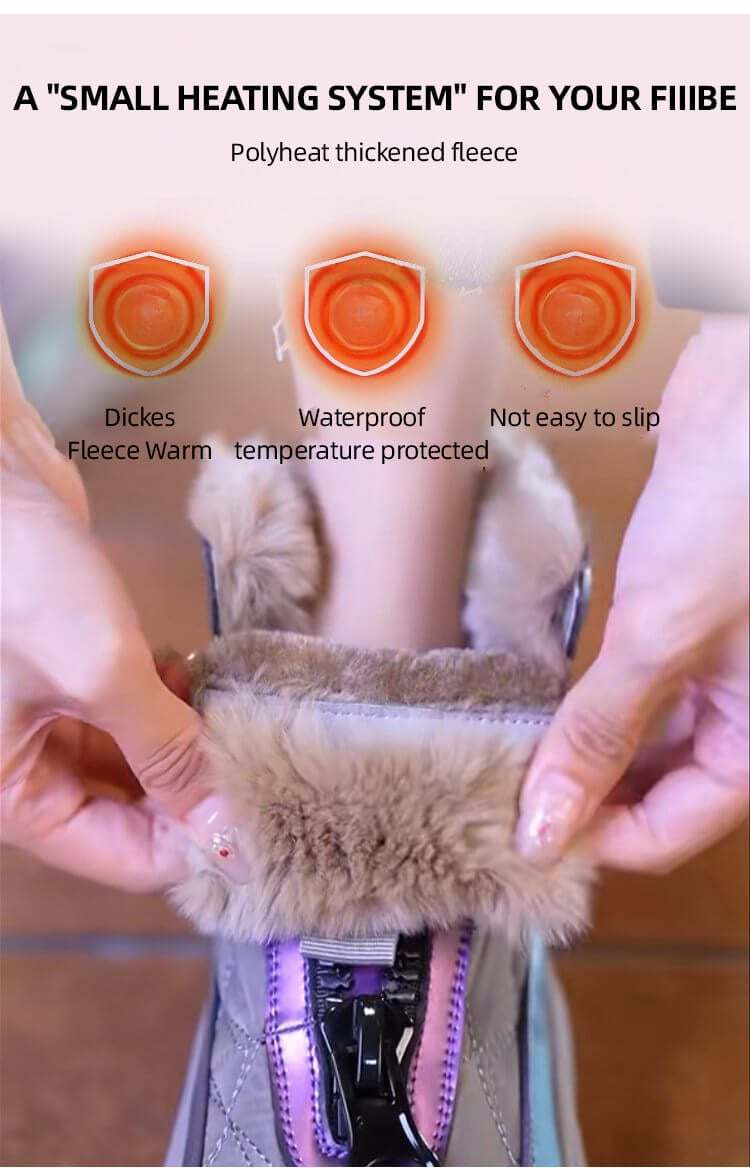 Padded boots made from thickened leather