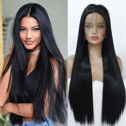 55 long, straight natural wigs, everyday fashion details