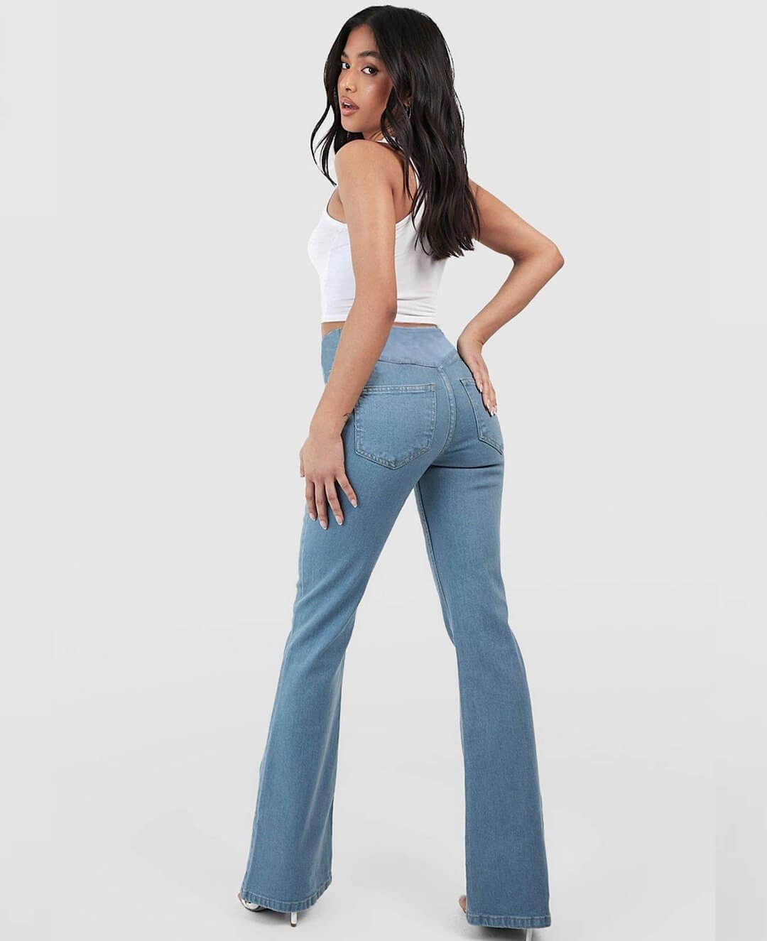 🔥Stretchy Jeans High Waisted Crossover