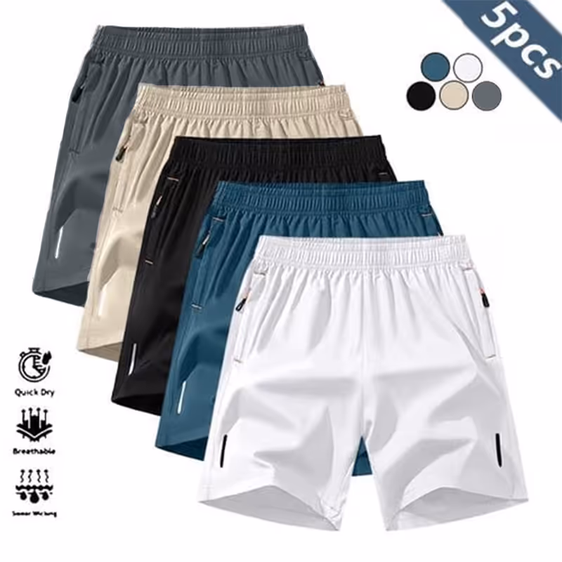 🎉 Men's 5-Pack Quick-Dry Shorts