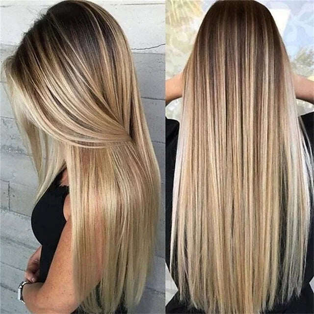 55 long, straight natural wigs, everyday fashion details