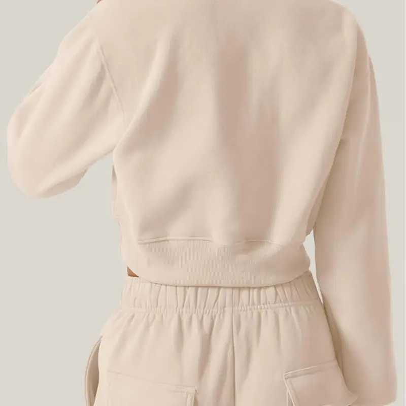 Women Half Zip Sports Top, Fleece