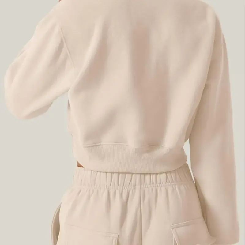 Women Half Zip Sports Top, Fleece