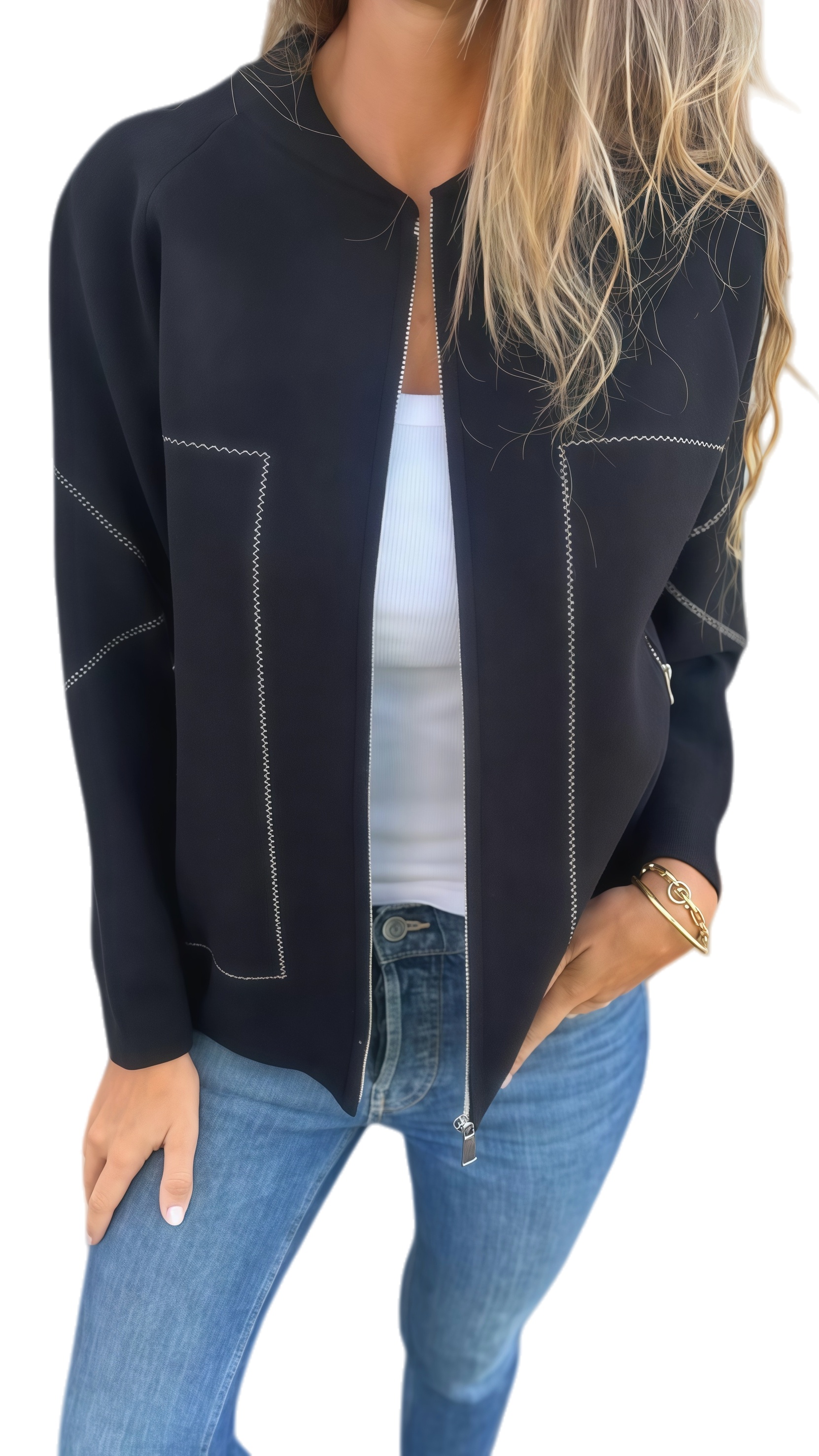 🔥Autumn and Winter Casual Zipper Solid Color Popular Jacket