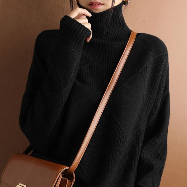 KASCHMIR - Cozy sweater with turtleneck
