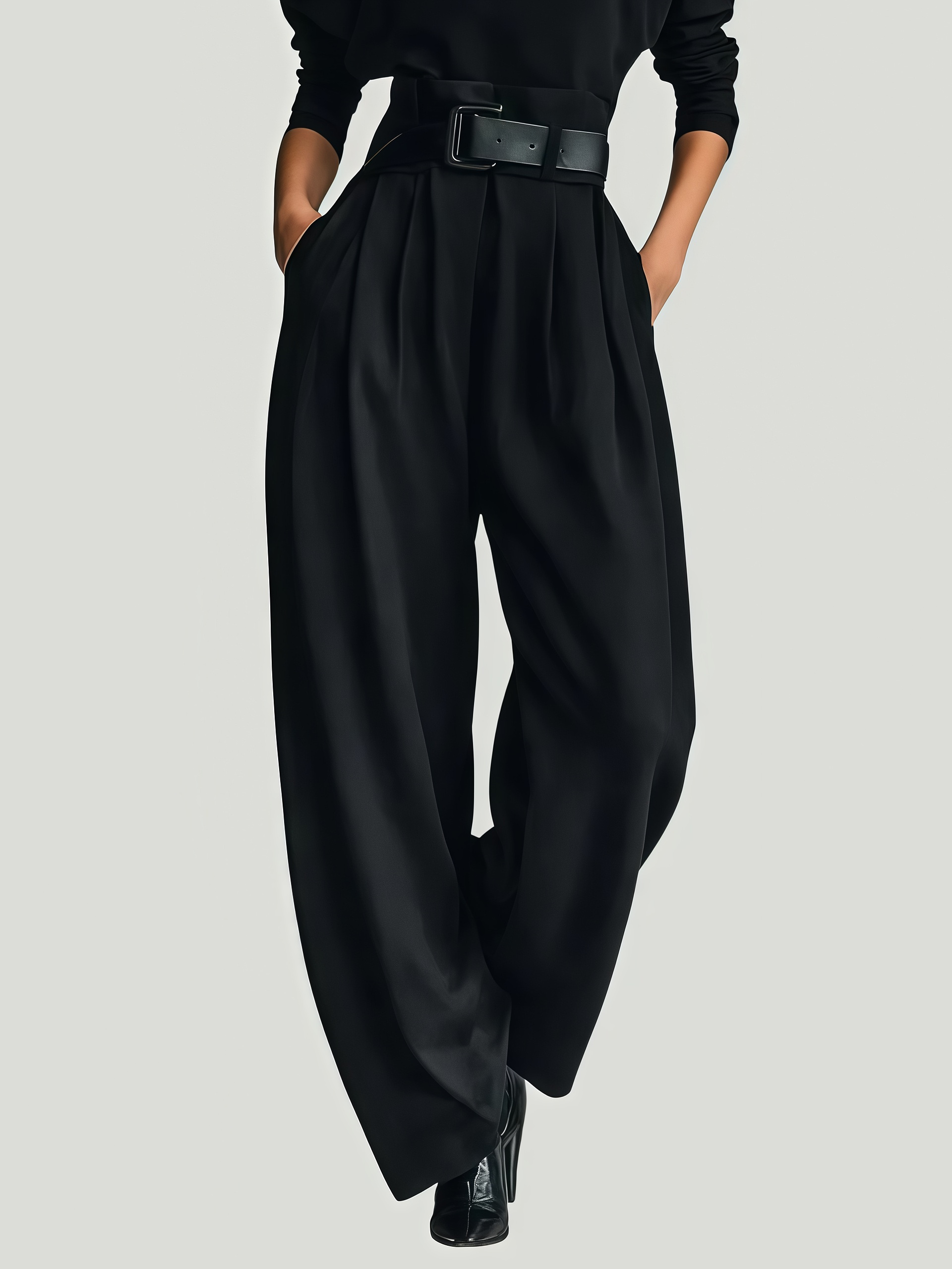 VAULT FASHION -Turtleneck & Straight Leg Pants Set