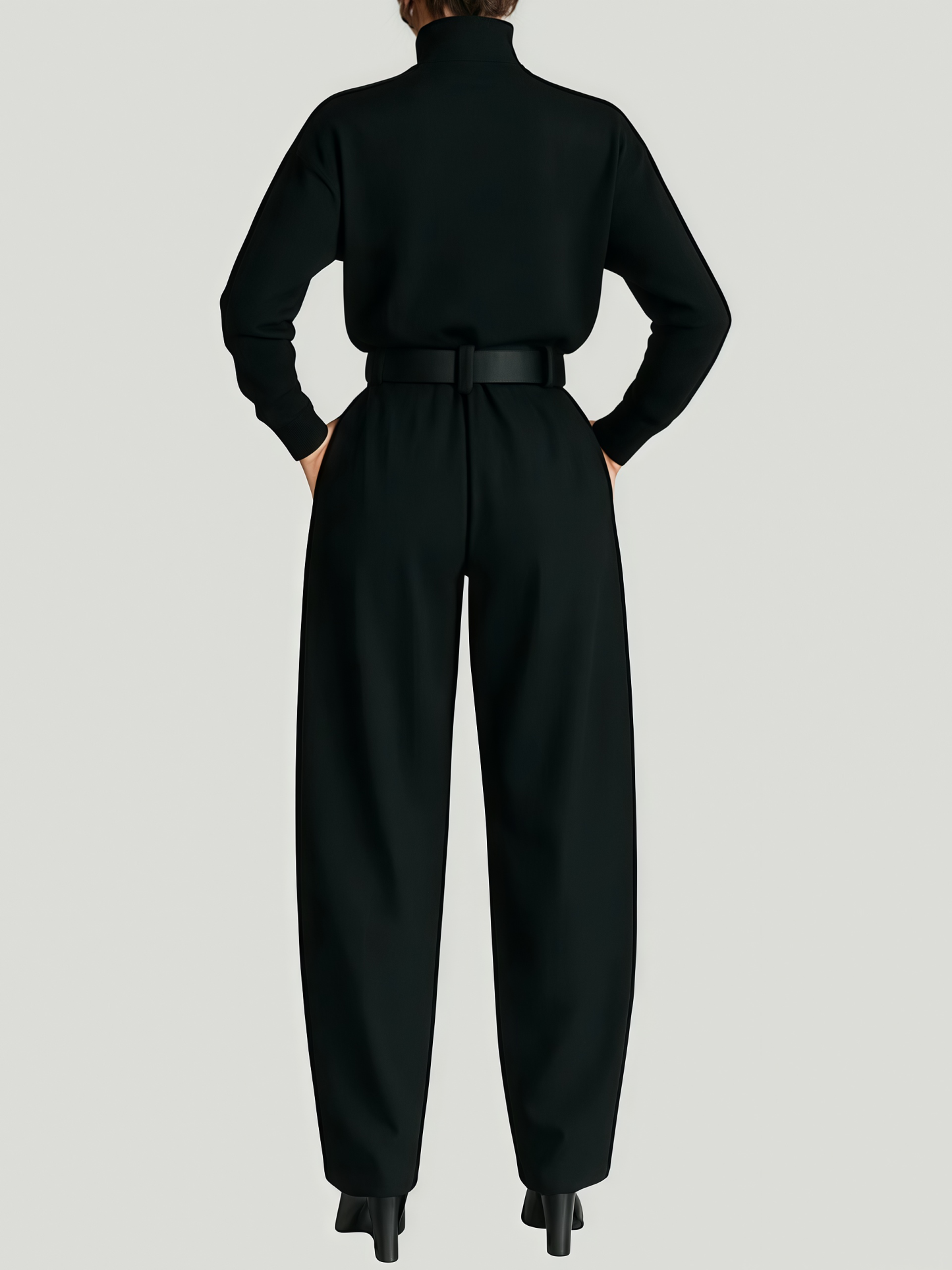 VAULT FASHION -Turtleneck & Straight Leg Pants Set