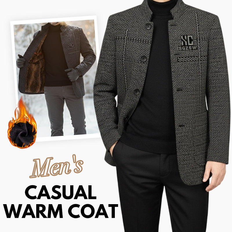 🔥Men's Casual Warm Coat