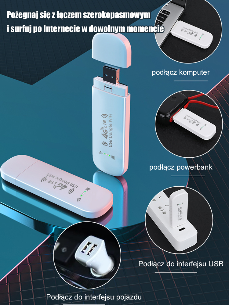 【Szybka sieć 5G w dowolnym miejscu i czasie】przenośny bezprzewodowy router Wi-Fi✨✨✨Bezpłatny dostęp do Internetu dla całej rodziny