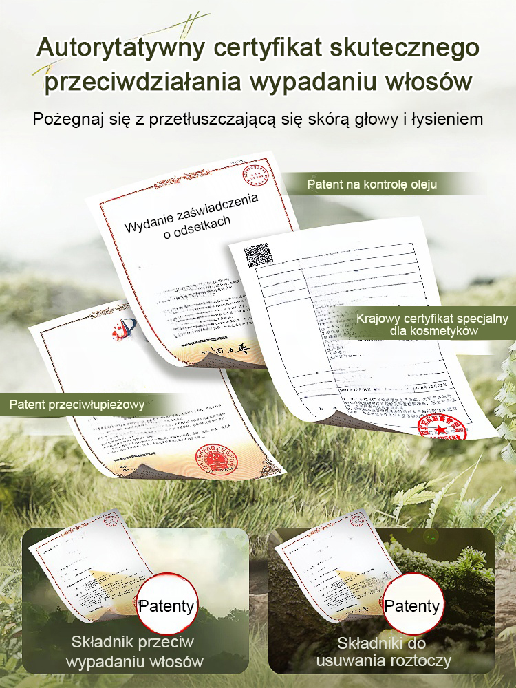 【Na wypadanie i łamliwość włosów】Gorąca sprzedaż Szampon przeciw wypadaniu włosów z ekstraktem z imbiru✨Japońska receptura ziołowa, włosy stają się bardziej gęste