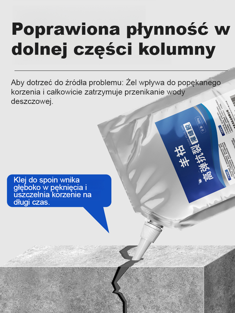 【10-sekundowa szybkość schnąca】Klej do wylewania napraw szczelin w dachu i podłodze💧Naprawa przecieków i pęknięć w całym domu podczas jednej wizyty