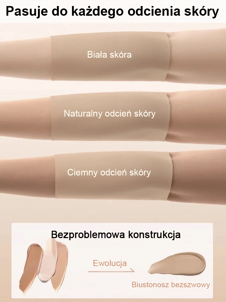 【Zaprojektowany dla dużych biustów】Biustonosz niewidoczny i mały biust✨Natychmiast stracisz 5 kg.