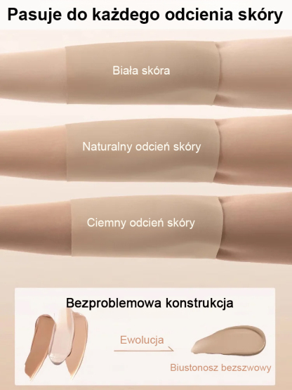 【Zaprojektowany dla dużych biustów】Biustonosz niewidoczny i mały biust✨Natychmiast stracisz 5 kg.