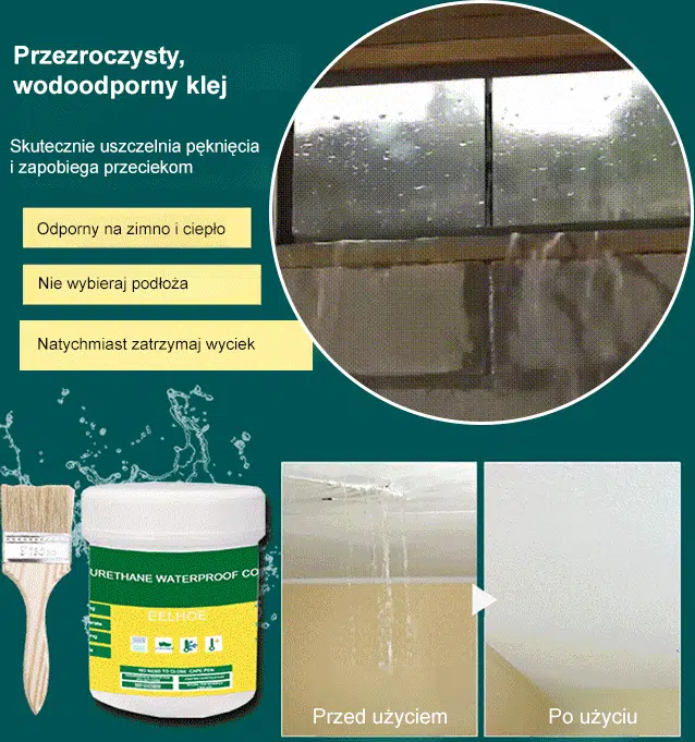【Leczy w 15 sekund】Uszczelniacz wodoodporny, który nie przecieka przez dziesięć lat 💧💧💧Dach nie będzie przeciekał przez 30 lat.