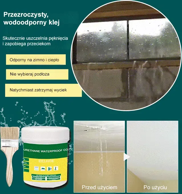 【Leczy w 15 sekund】Uszczelniacz wodoodporny, który nie przecieka przez dziesięć lat 💧💧💧Dach nie będzie przeciekał przez 30 lat.