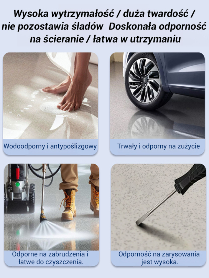 【Nie są wymagani wyspecjalizowani pracownicy ani sprzęt】 Ulepsz farbę do podłóg z piasku epoksydowego✨✨✨Wysycha w trzy godziny po nałożeniu
