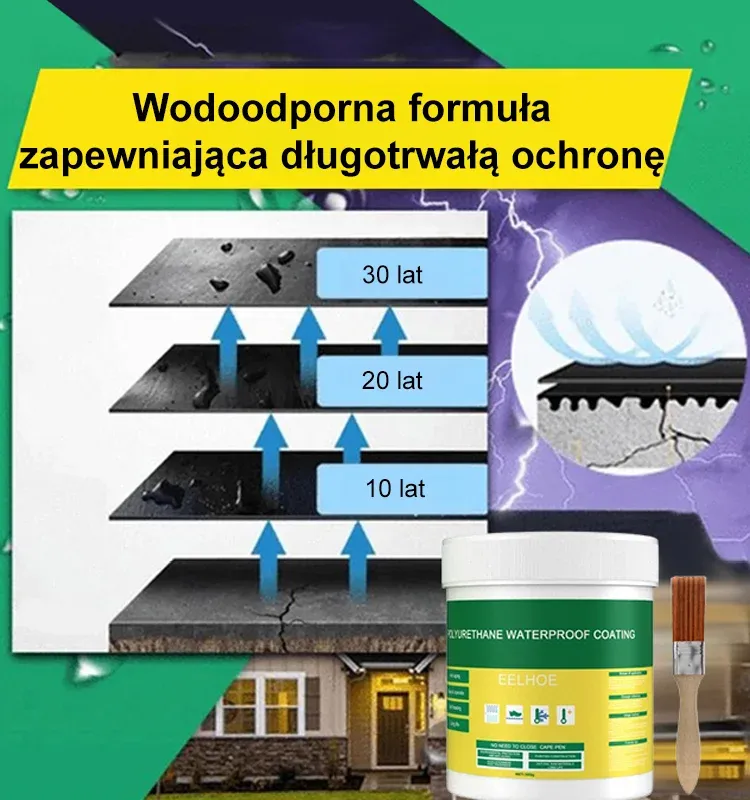 【Leczy w 15 sekund】Uszczelniacz wodoodporny, który nie przecieka przez dziesięć lat 💧💧💧Dach nie będzie przeciekał przez 30 lat.
