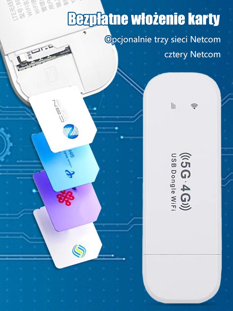 【Szybka sieć 5G w dowolnym miejscu i czasie】przenośny bezprzewodowy router Wi-Fi✨✨✨Bezpłatny dostęp do Internetu dla całej rodziny