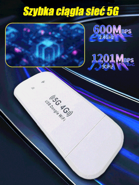 【Szybka sieć 5G w dowolnym miejscu i czasie】przenośny bezprzewodowy router Wi-Fi✨✨✨Bezpłatny dostęp do Internetu dla całej rodziny
