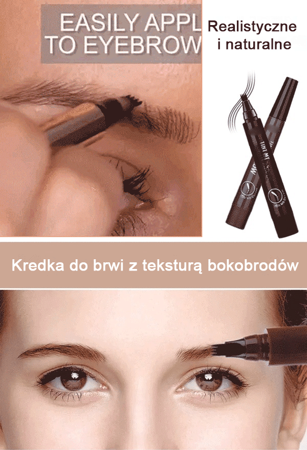 【Naturalne brwi z grypy włosów w 15 sekund】Kredka do brwi w płynie Bionic✨Łatwy w użyciu nawet dla początkujących wizażystów