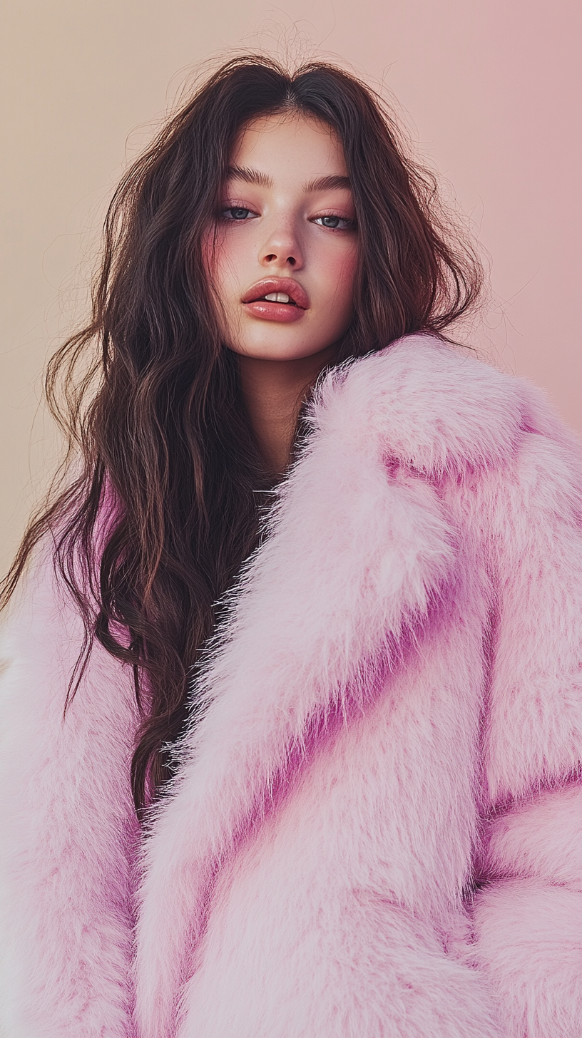 Fluffy ball jacket