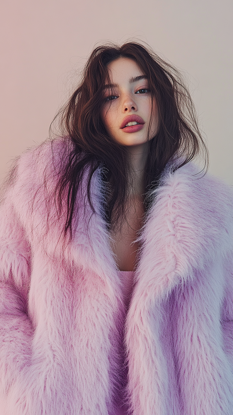 Fluffy ball jacket