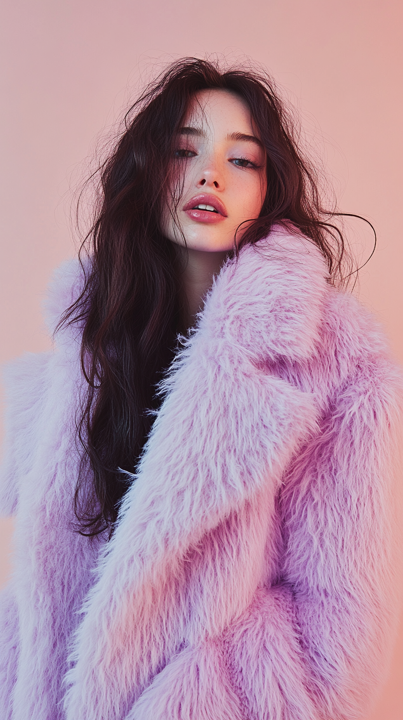 Fluffy ball jacket