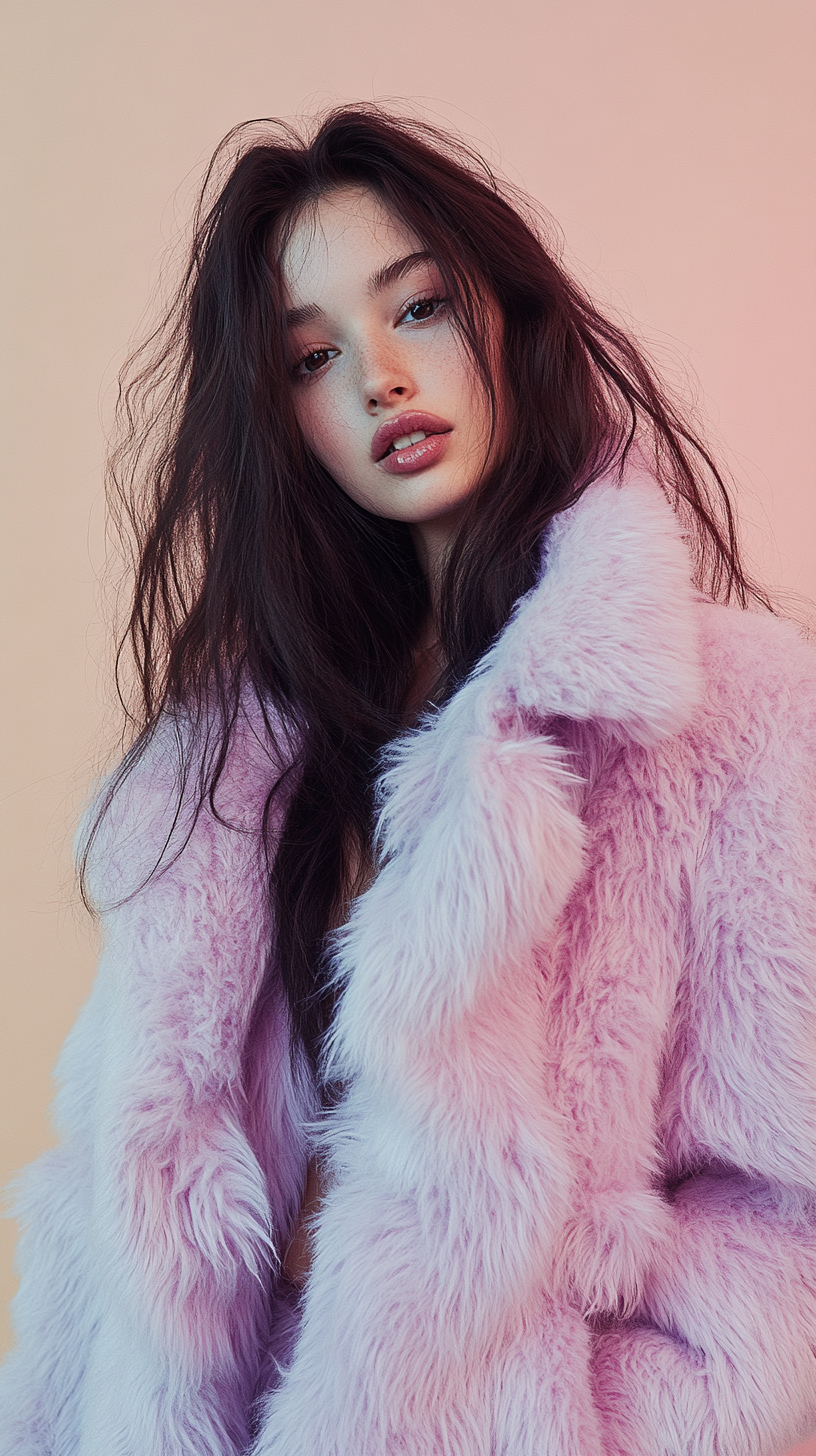 Fluffy ball jacket