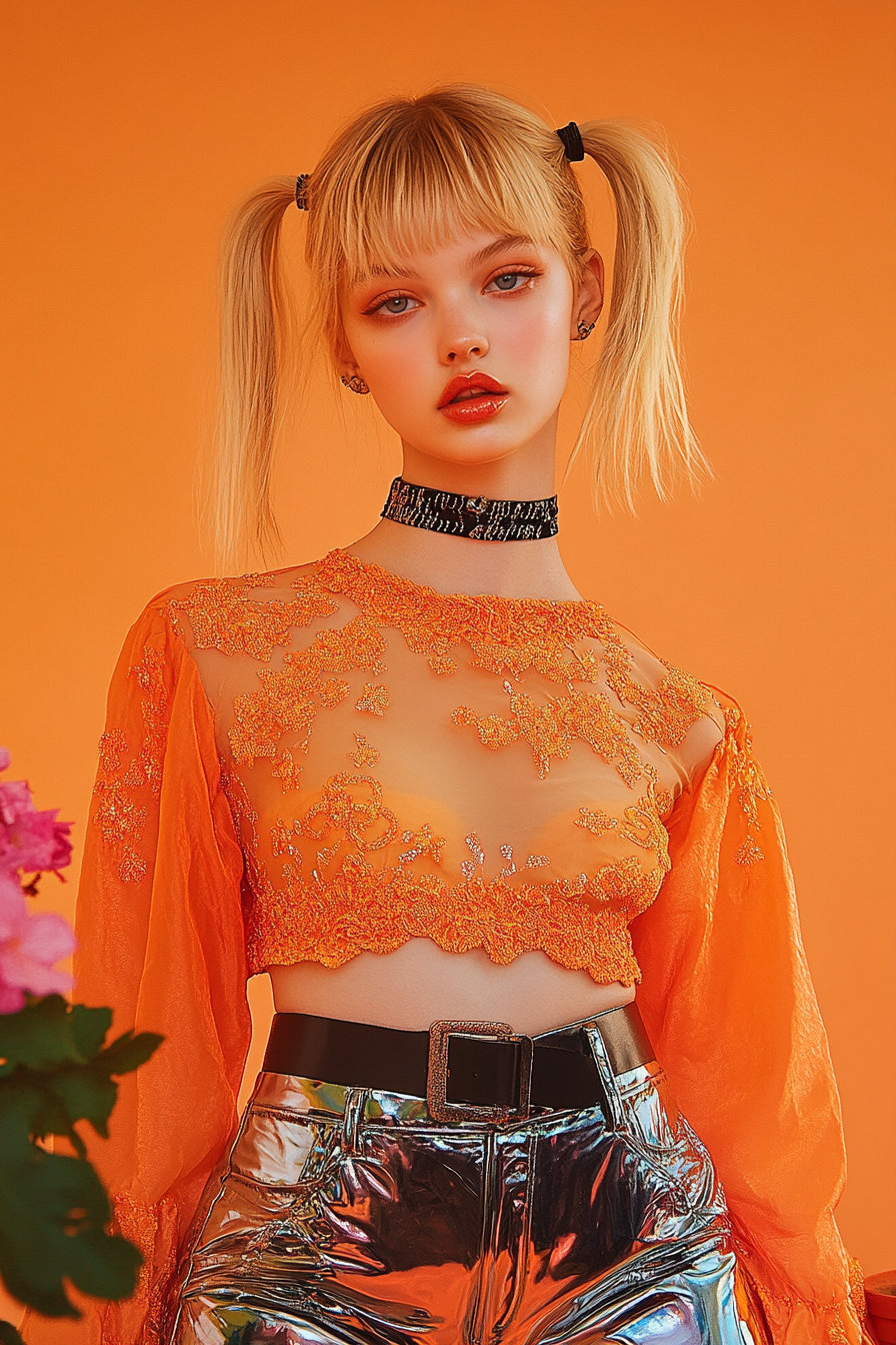 Pink long-sleeved Sweater