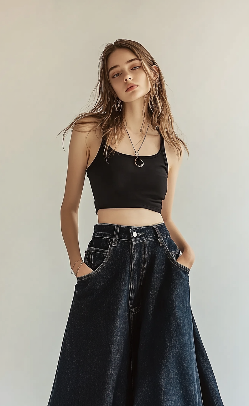 Trendy Culottes with Side Pockets