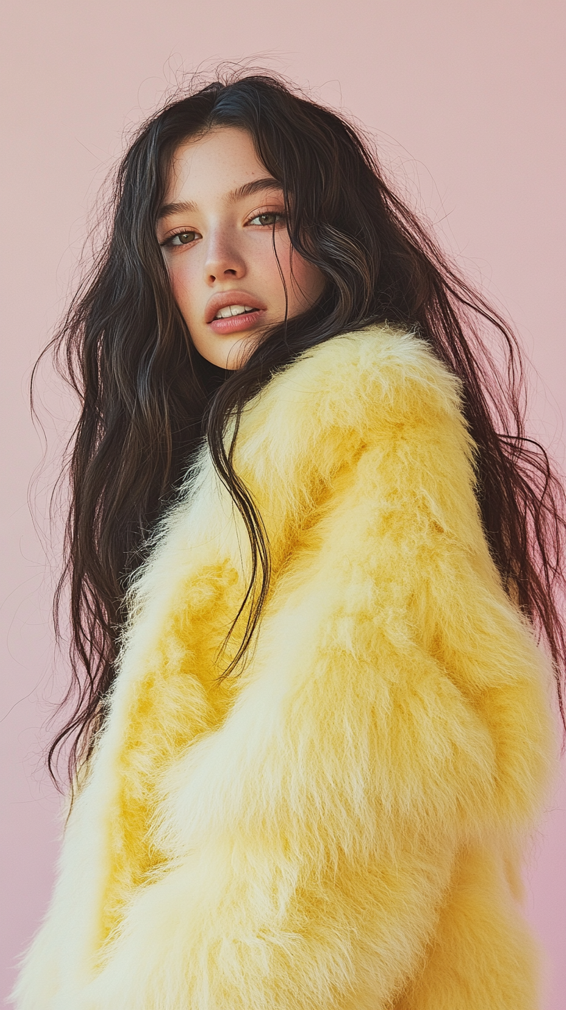Fluffy ball jacket