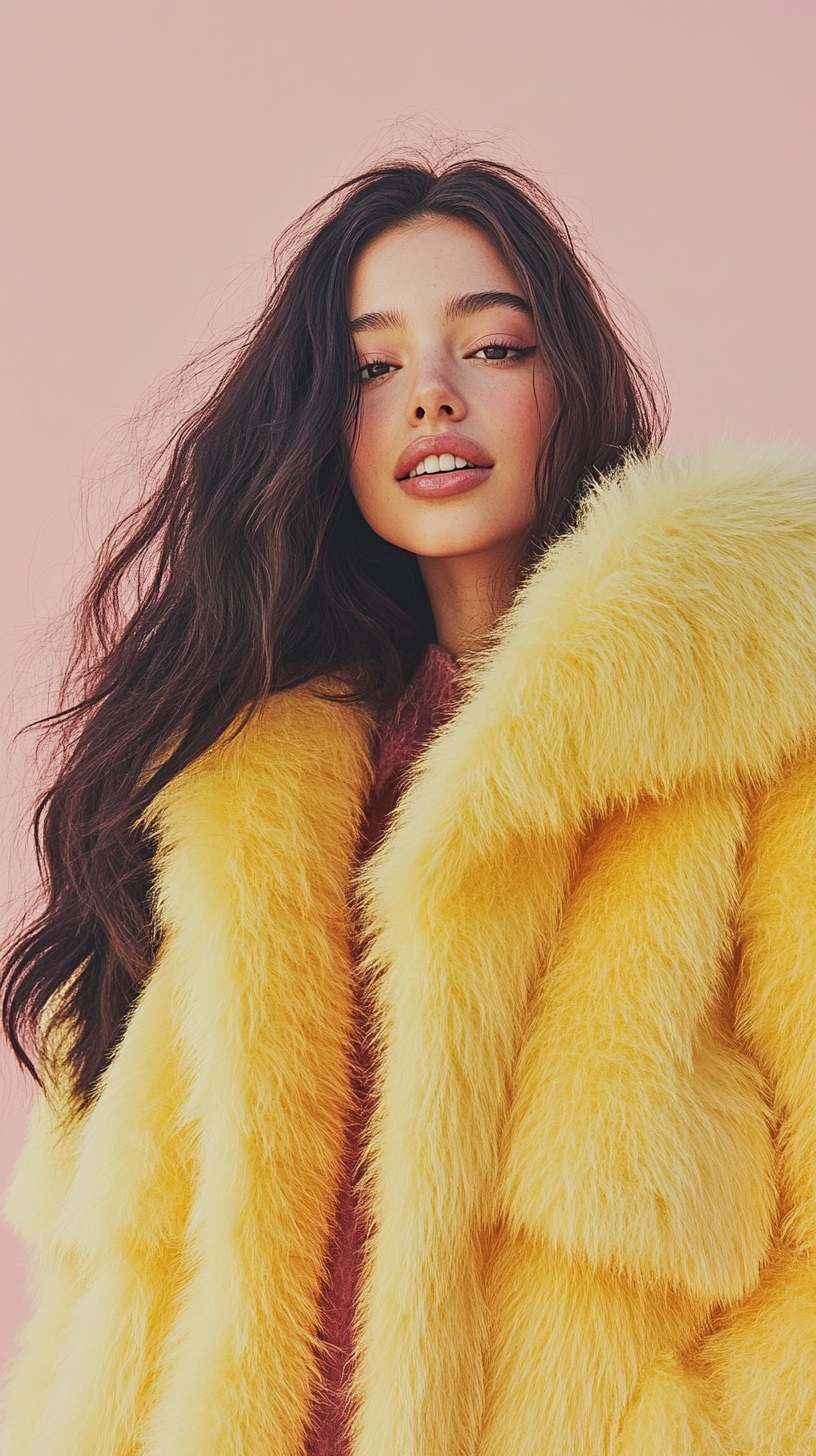 Fluffy ball jacket