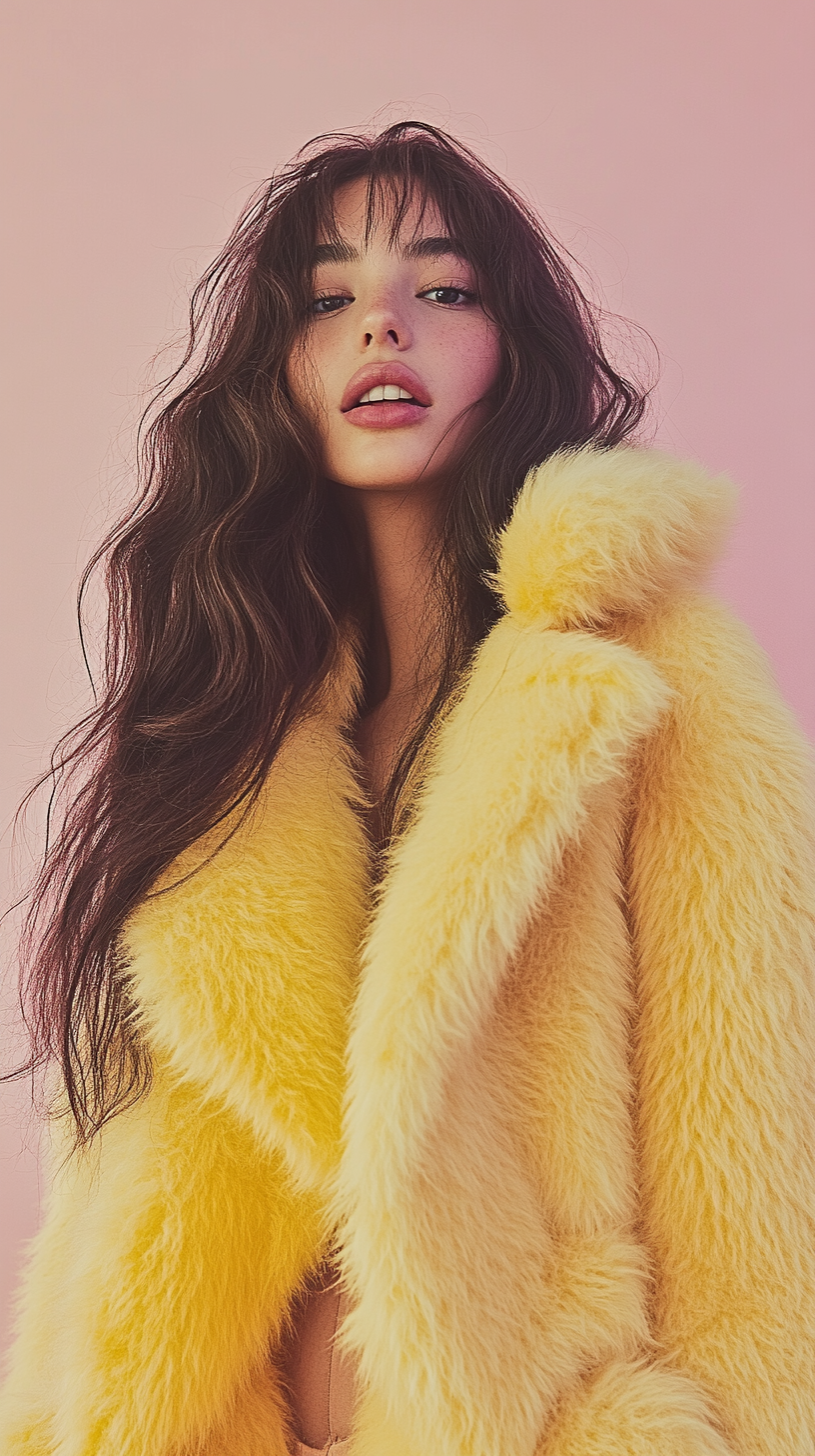 Fluffy ball jacket