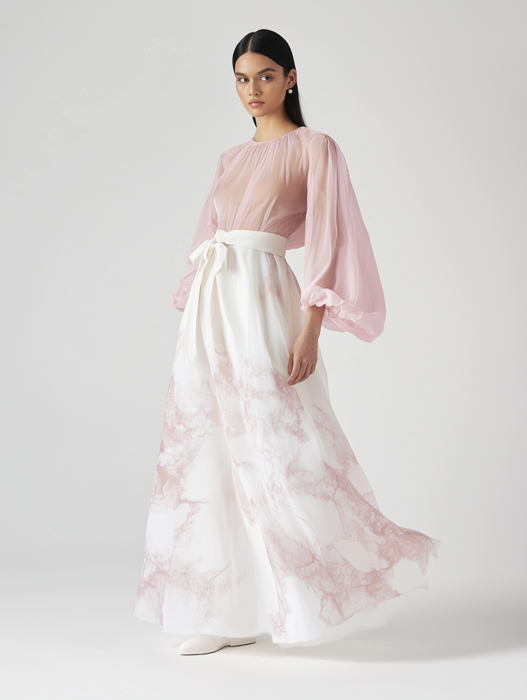 Elegant Pink Blossom dress