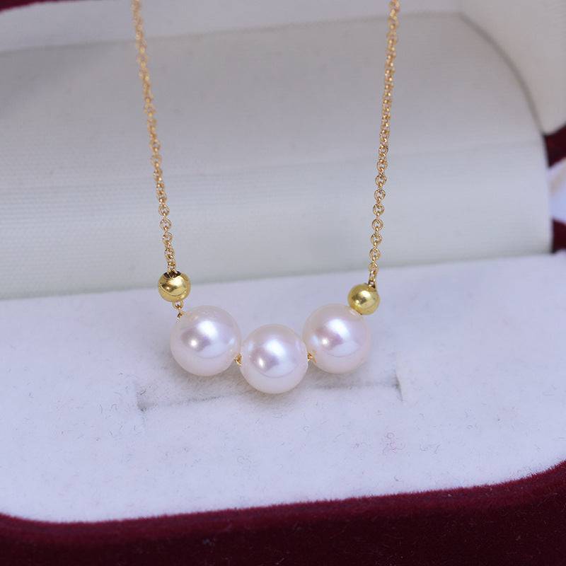 4.5-6 mm Drops Smile Freshwater Pearl Necklace