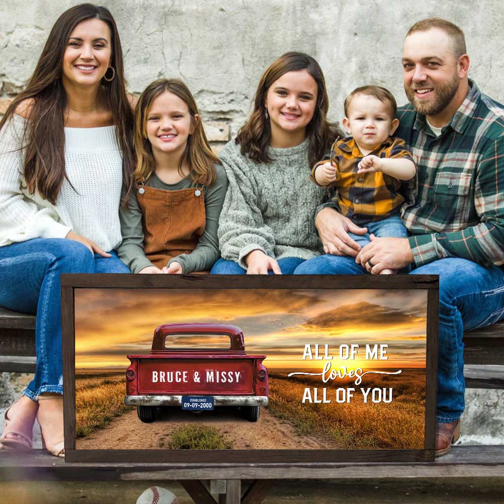 Custom Vintage Truck Farmhouse Canvas Gift💝