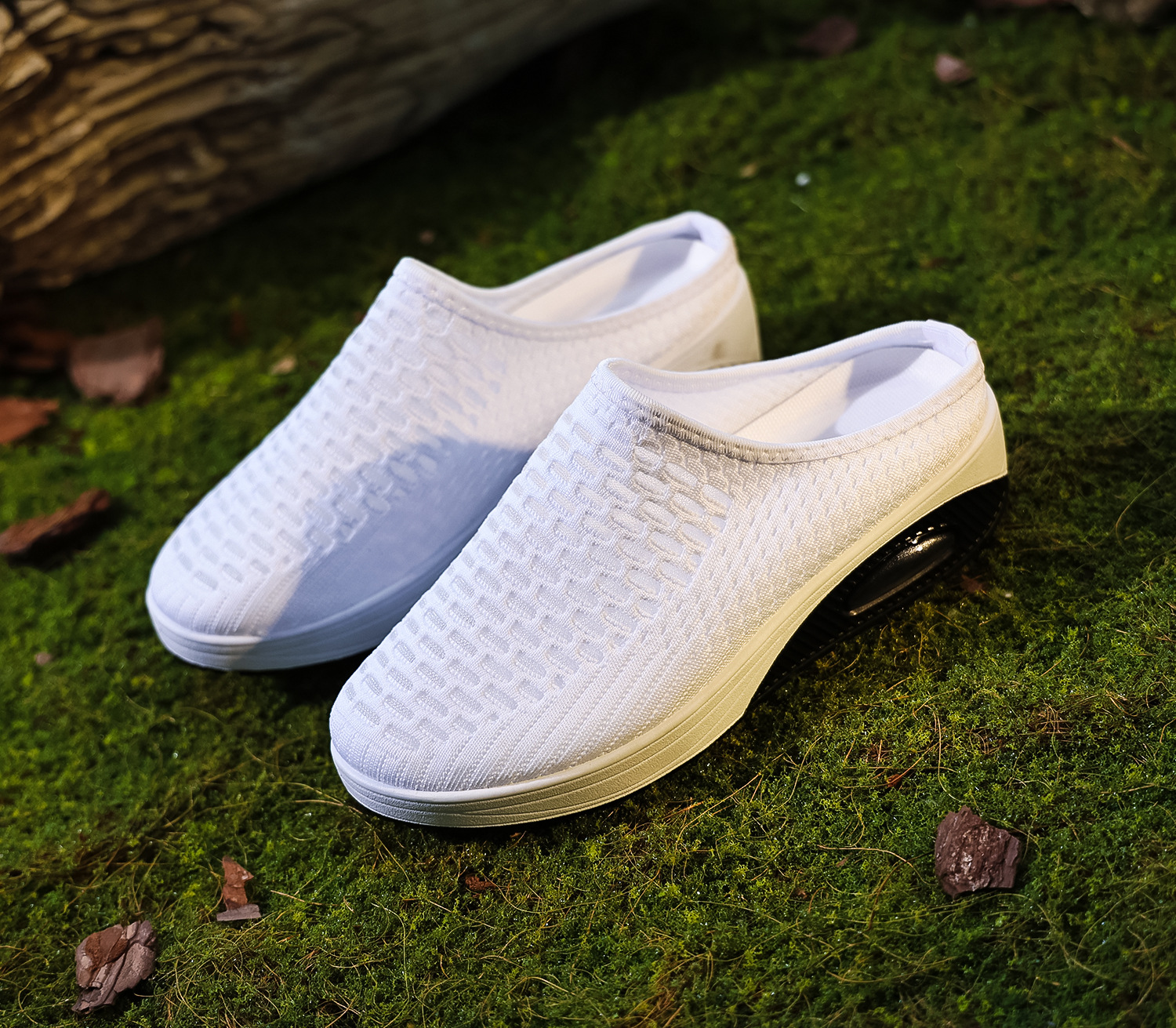 New Arrival✨Women's Air Cushioned Sole Slip-on Orthopedic Mesh Walking Slippers