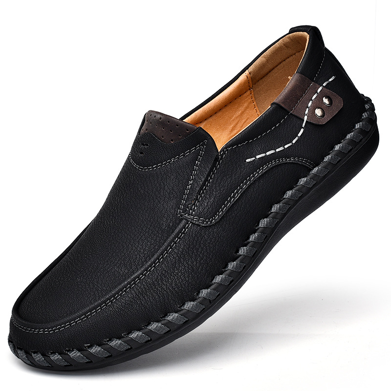 🔥Hot Sale 🎉Mens Handmade Side Zipper Casual Comfy Leather Slip On Loafer