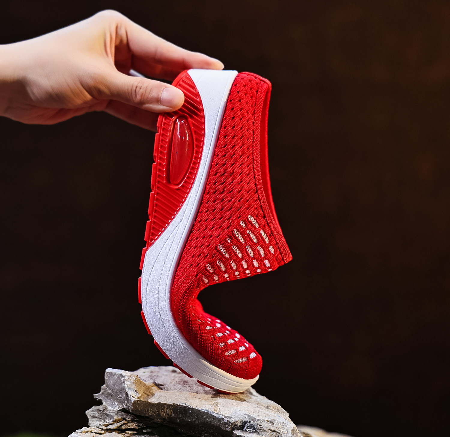 New Arrival✨Women's Air Cushioned Sole Slip-on Orthopedic Mesh Walking Slippers